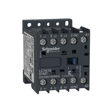 Schneider LC1K1601F7 Tesys K 110 Watt AC 1NK 3P Ac3 16 Kontaktör