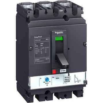 Schneider LV510335 CVS100F 3 Kutuplu 63A 36 Ka 220 V Kompakt Şalter