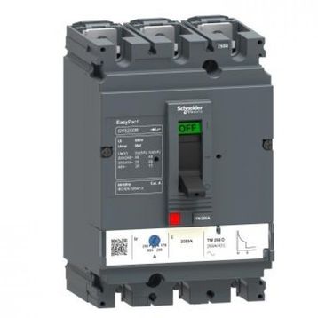 Schneider LV525303 3x250A 25kA CVS250B 175-250 Termik Ayarlı AC Kompakt Şalter