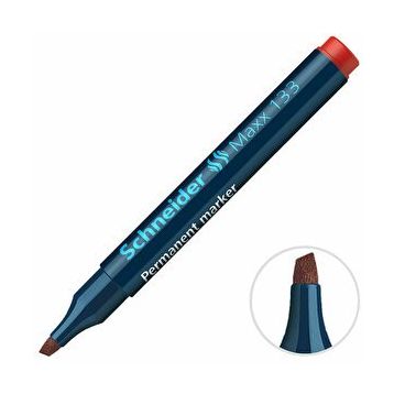Schneider Maxx 133 1-4 mm Kırmızı Permanent Kesik Uç Marker Koli Kalemi