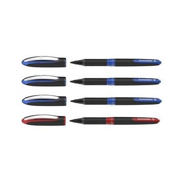 Schneider One Sign 1.0 mm 3 Mavi 1 Kırmızı Roller İmza Kalemi