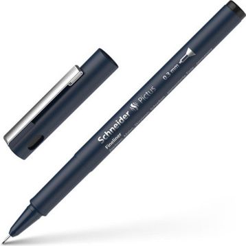 Schneider Pictus Fineliner Siyah Teknik Çizim Kalemi