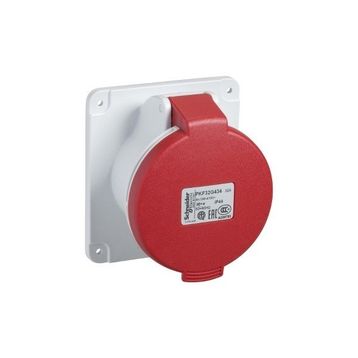Schneider PKF16G435 5x16A Trifaze 3P-N-T Ip44 Vidalı Düz Makine Prizi