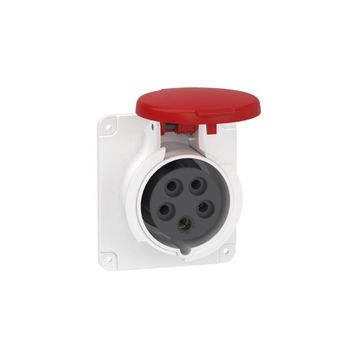 Schneider PKF16G435 5x16A Trifaze 3P-N-T Ip44 Vidalı Düz Makine Prizi