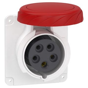 Schneider PKF16G735 Pratika 380-415V AC 5x16A 3P+N+E Trifaze IP67 Vida Bağlantılı Düz Makine Prizi