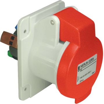 Schneider PKY16G434 Pratika 380-415V AC 4x16A 3P+E Trifaze IP44 Hızlı Bağlantılı Düz Makine Prizi