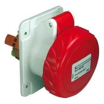 Schneider PKY32G734 Pratika 380-415V AC 4x32A 3P+E Trifaze IP67 Hızlı Bağlantılı Düz Makine Prizi