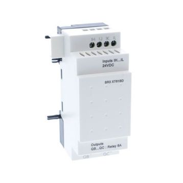 Schneider SR3XT61BD Zelio Logic için 24 Watt DC 6 Giriş Çıkışlı Dijital Giriş Çıkış Genişletme Modülü