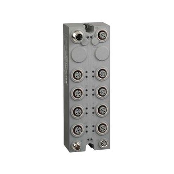 Schneider TM7BDM16A TM7 24V DC 0.5A IP67 16Dı/Do M12 Konnektörlü Genişletme Bloğu