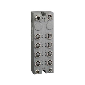 Schneider TM7BDM16A TM7 24V DC 0.5A IP67 16Dı/Do M12 Konnektörlü Genişletme Bloğu