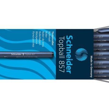Schneider Topball Bilye Uç 0.6 mm Siyah 857 Roller Kalem