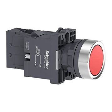 Schneider XA2-EW34M1 220VAC-DC Işıklı Yaylı Kırmızı Buton