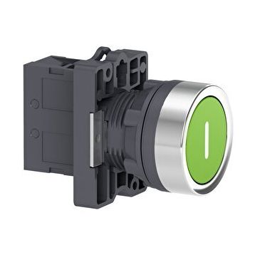 Schneider XA2EA3311 22 mm 1NA Yeşil l İşaretli Yaylı Buton