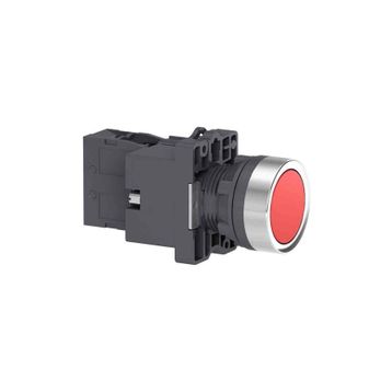 Schneider XA2EW34B2 24V AC/DC 1NK Kırmızı Işıklı Yaylı Buton