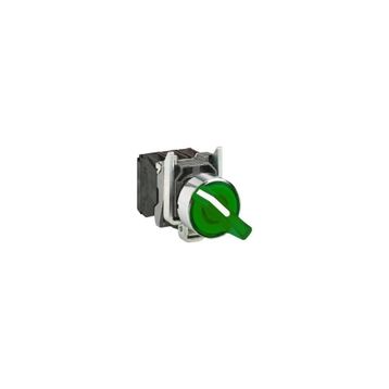 Schneider XB4-BK123B5 Işıklı Yeşil Mandal Buton