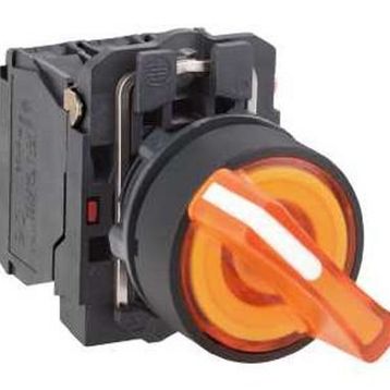 Schneider XB4-BK125M5 Işıklı Sarı Mandal Buton