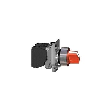 Schneider XB4-BK134M5 Işıklı Kırmızı Mandal Buton