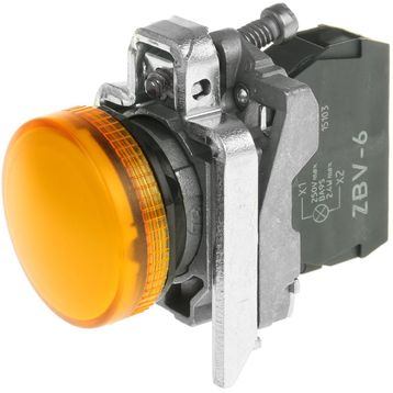 Schneider XB4-BV65 Metal Turuncu Sinyal Lambası