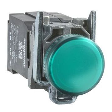 Schneider XB4-BVM3 230VAC Yeşil Korumalı Ledli Sinyal Lambası