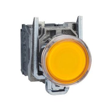 Schneider XB4-BW35M5 Korumalı Ledli Işıklı Sarı Buton