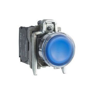 Schneider XB4-BW36B5 Korumalı Ledli Işıklı Mavi Buton