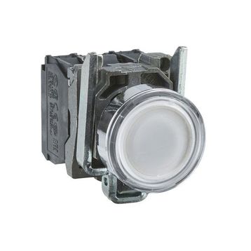 Schneider XB4BW31B5 Beyaz 22 mm 24 Volt AC-DC Işıklı Yaylı Buton
