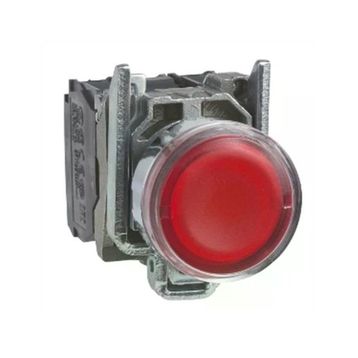 Schneider XB4BW34B5 Kırmızı 22MM 24V 1NA + 1NK Işıklı Yaylı Buton