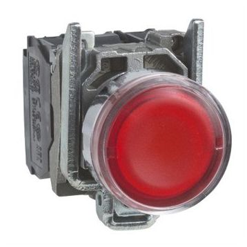 Schneider XB4BW34B5 Kırmızı 22MM 24V 1NA + 1NK Işıklı Yaylı Buton
