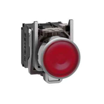 Schneider XB4BW34B5 Kırmızı 22MM 24V 1NA + 1NK Işıklı Yaylı Buton