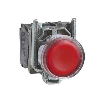 Schneider XB4BW34M5 Kırmızı 22 mm 230 Volt AC Işıklı Yaylı Buton
