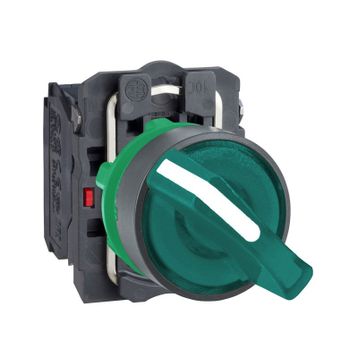 Schneider XB5-AK123M5 Korumalı Ledli Işıklı Yeşil Mandal Buton