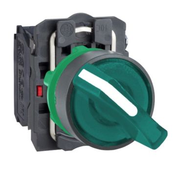 Schneider XB5-AK123M5 Korumalı Ledli Işıklı Yeşil Mandal Buton
