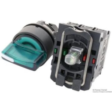Schneider XB5-AK123M5 Korumalı Ledli Işıklı Yeşil Mandal Buton