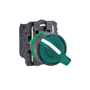 Schneider XB5-AK123M5 Korumalı Ledli Işıklı Yeşil Mandal Buton
