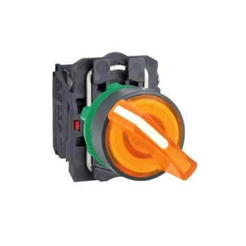 Schneider XB5-AK125M5 Korumalı Ledli Işıklı Sarı Mandal Buton