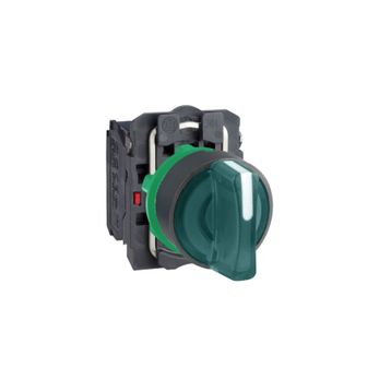 Schneider XB5-AK133B5 24V Ledli Yeşil Mandal Buton