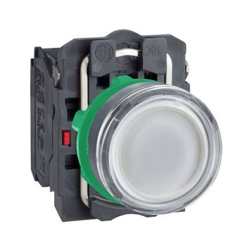 Schneider XB5-AW3165 1NA+1NK Işıklı Beyaz Yaylı Buton