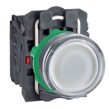 Schneider XB5-AW3165 1NA+1NK Işıklı Beyaz Yaylı Buton