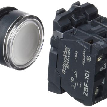Schneider XB5-AW31B5 24V AC-DC Işıklı Beyaz Yaylı Buton
