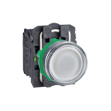 Schneider XB5-AW31M5 220VAC-DC Işıklı Beyaz Yaylı Buton