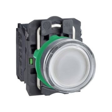 Schneider XB5-AW31M5 220VAC-DC Işıklı Beyaz Yaylı Buton