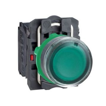 Schneider XB5-AW3365 1NA+1NK Işıklı Yeşil Yaylı Buton