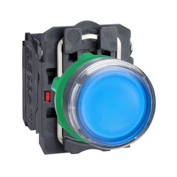 Schneider XB5-AW36B5 24V AC-DC Işıklı Mavi Yaylı Buton