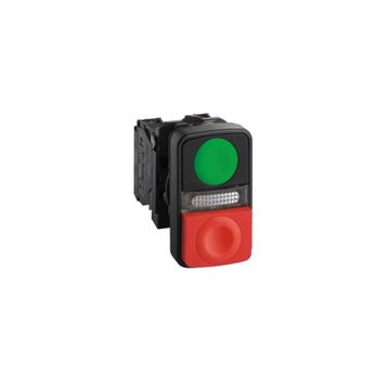 Schneider XB5-AW73731M5 Dahili Korumalı Ledli 240V Kırmızı Yeşil Buton