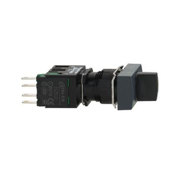 Schneider XB6-DD221B 2 Konumlu Dikdörtgen Siyah Mandal Buton