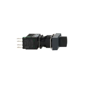 Schneider XB6-DD221B 2 Konumlu Dikdörtgen Siyah Mandal Buton