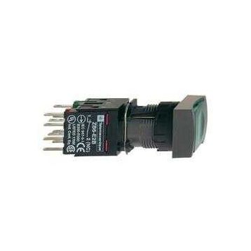 Schneider XB6DF3B1B Yeşil 12-24V 1NA 16mm Sıva Altı Dikdörtgen Buton