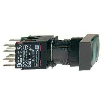Schneider XB6DF3B1B Yeşil 12-24V 1NA 16mm Sıva Altı Dikdörtgen Buton