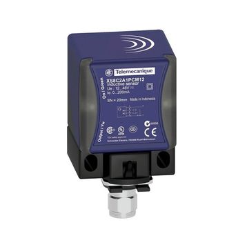 Schneider XS8C2A4MAU20 PBT XS8 24-240VAC/DC 40x40x70 Endüktif Sensör