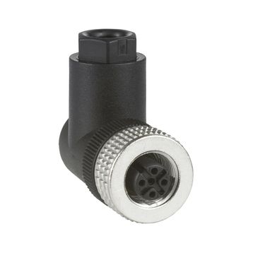 Schneider XZ-CC12FCM40B M12 4 Pinli 90 Derece Konnektör